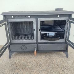 Kuzine soba camlı şömine soba Dorello kuzine mf014 model