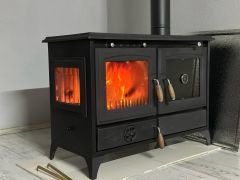 yandan camlı Kuzine soba camlı şömine soba Dorello kuzine mf014 model yandan camlı