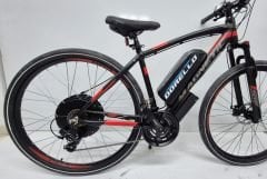 Dorello elektrikli bisiklet 48 volt  model imalattan elektrikli bisiklet cargo transporter akülü bisiklet elektrikli siyah kırmızı model