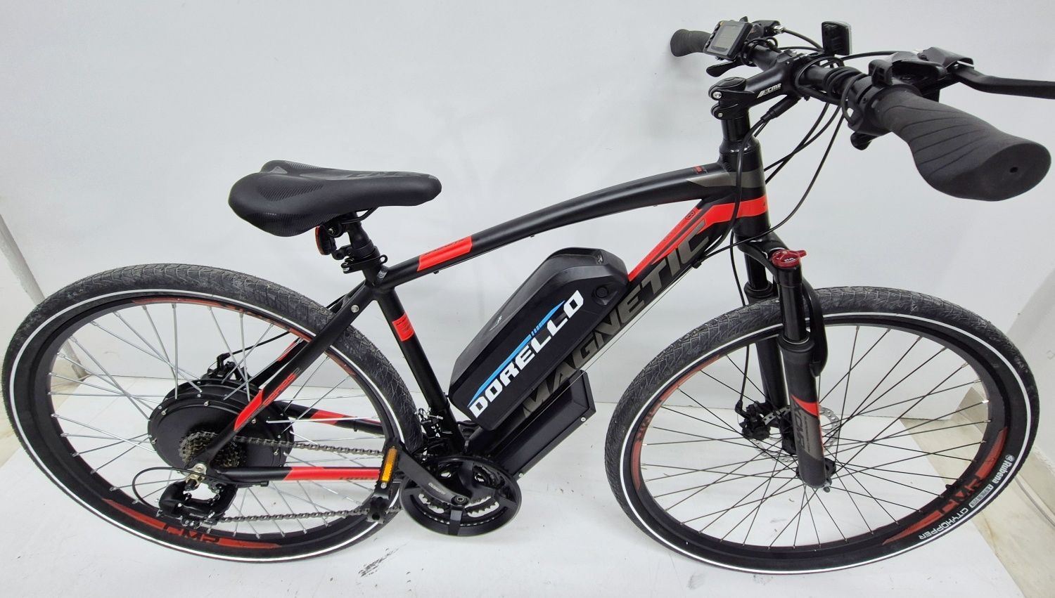 Dorello elektrikli bisiklet 48 volt  model imalattan elektrikli bisiklet cargo transporter akülü bisiklet elektrikli siyah kırmızı model