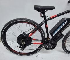 Dorello elektrikli bisiklet 48 volt  model imalattan elektrikli bisiklet cargo transporter akülü bisiklet elektrikli siyah kırmızı model