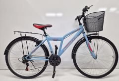 2650 model Dorello bisiklet 26 jant bisiklet d kadro sepetli bisikle mavi model