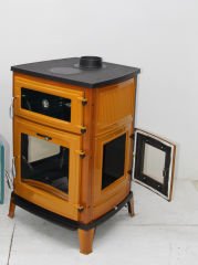 sarı  renkli dokum kuzine soba dokum soba dorello soba bursa dokum soba sac soba emaye pelet baca döneri mf 241 model(Kopya)
