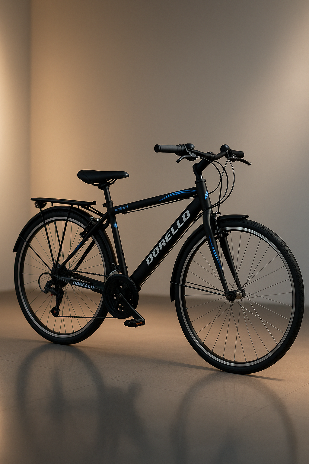 Dorello bisiklet canel kadro siyah model 2650 model siyah sepetli camurluk sepetli dorello