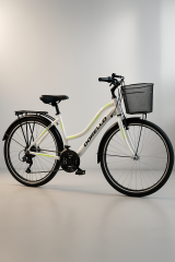 Dorello bisiklet 2650 model beyaz 26 jant camurluklı bagajlı sepetli model beyaz bisiklet dorello