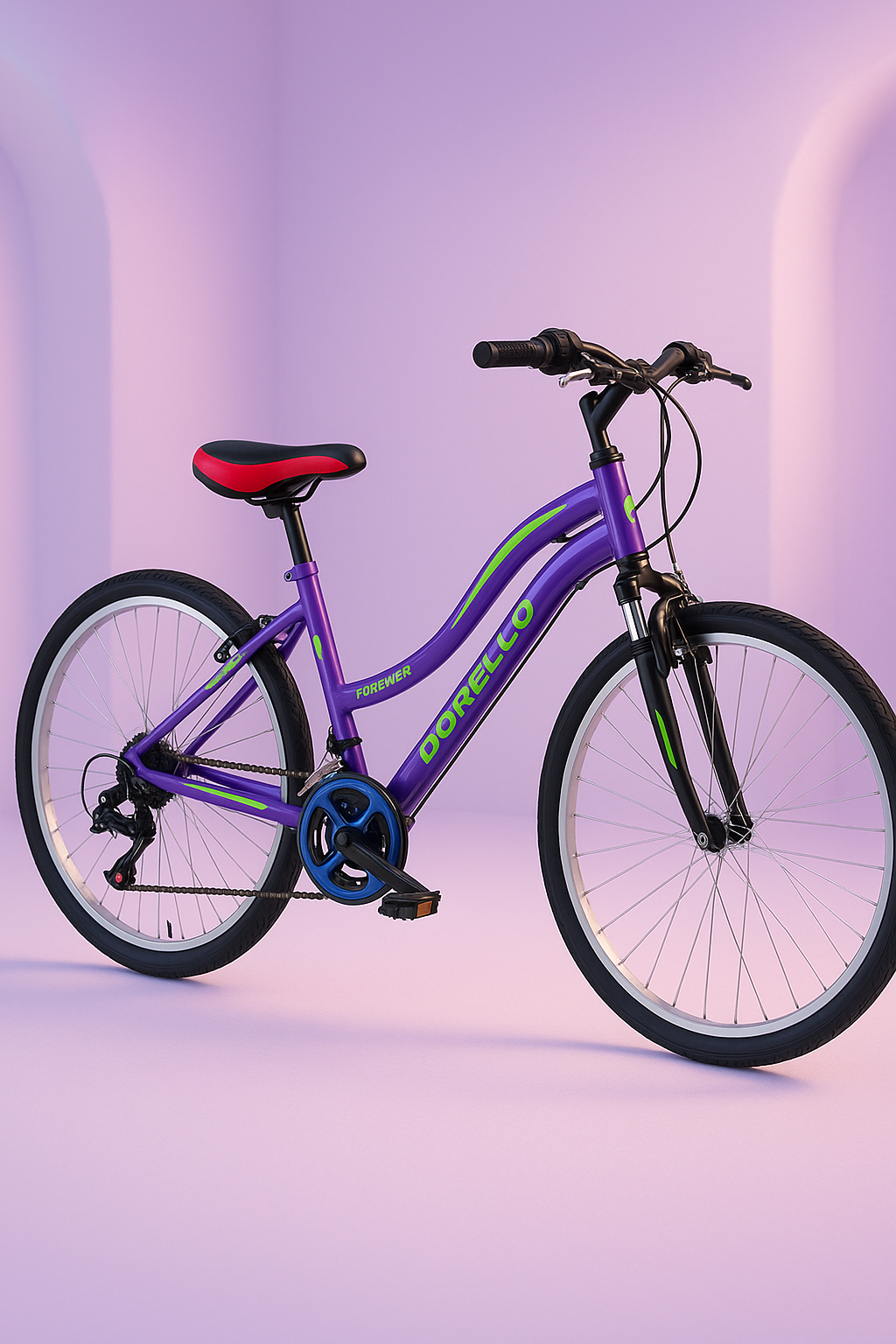 Dorello Bisiklet 26 Jant Mor Kadın Şehir Bisikleti | Şehir İçin Şık ve Hafif