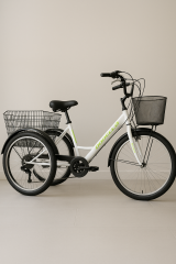 Dorello Bisiklet 2690 Model Dorello 3 Tekerlekli Beyaz Kargo Bisikleti – Sepetli, Denge ve Taşıma Bisikleti