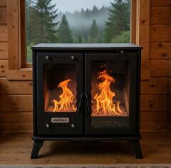 Dorello kaloriferli Soba Fırınlı Camlı Model