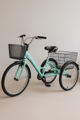 Dorello Bisiklet 2690 Model 3 Tekerlekli Sepetli Kargo Bisikleti – Mint Renk, Şehir İçi Taşıma