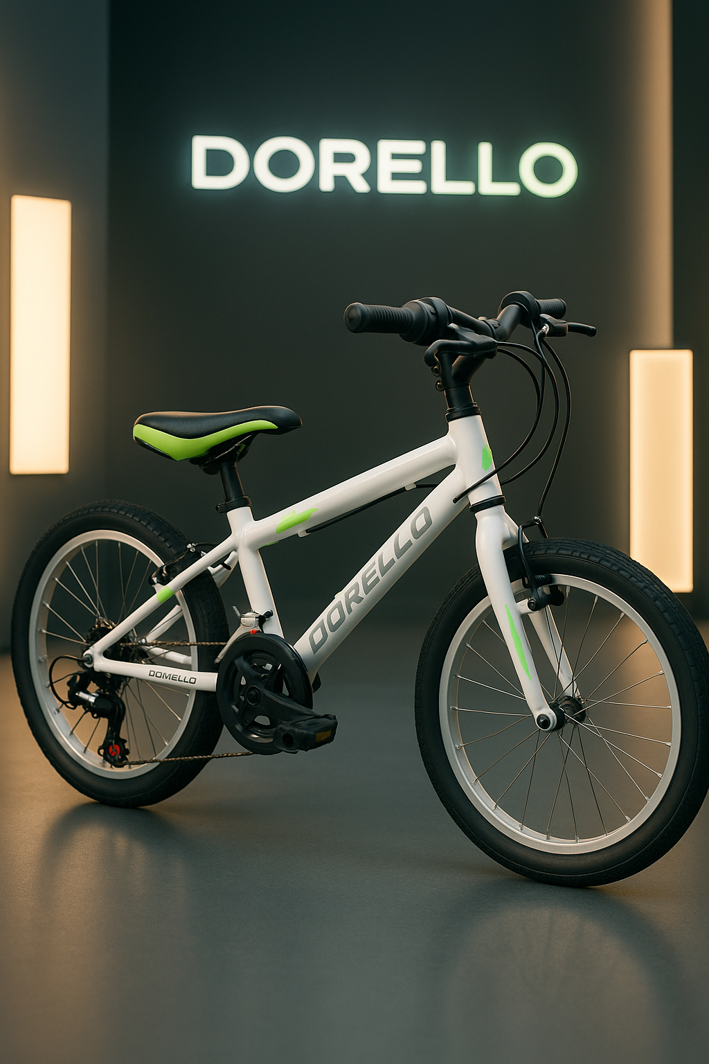 Dorello Bisiklet 2070 Model - 20 Jant Beyaz Çocuk Bisikleti – Vitesli, Spor Seleli, Erkek Çocuklar İçin