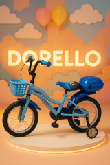 Dorello 12 Jant Mavi Çocuk Bisikleti – Sepetli, Destek Tekerli, Arka Bagajlı