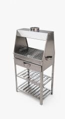 DORELLO UYUMLU PASLANMAZ ÇELİK MANGAL KATLI BÖLMESİ MEVCUTUR