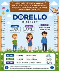 24 Jant Pembe Kız Çocuk Bisikleti – Dorello Vitesli Model 2240 Dorello Bisiklet