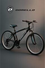 Dorello 24 Jant Erkek Dağ Bisikleti – Vitesli, Amortisörlü, Siyah Mavi Tasarım