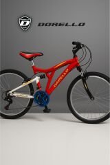 Dorello 20 Jant Vitesli Çift Amortisörlü Çocuk Bisikleti – Kırmızı Beyaz Spor Kadro