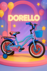 Dorello 16 Jant Sepetli Çocuk Bisikleti Sepetli Modeli Mavi Renk