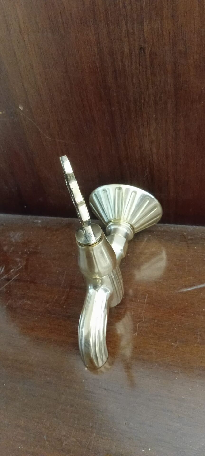 Osmanlı Motifli Pirinç Musluk – Duvara Monte