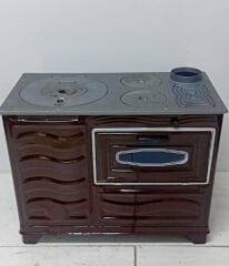 Dorello Kırmızı Sac Kuzine Soba – Şık Tasarım, Yüksek Isı Verimi