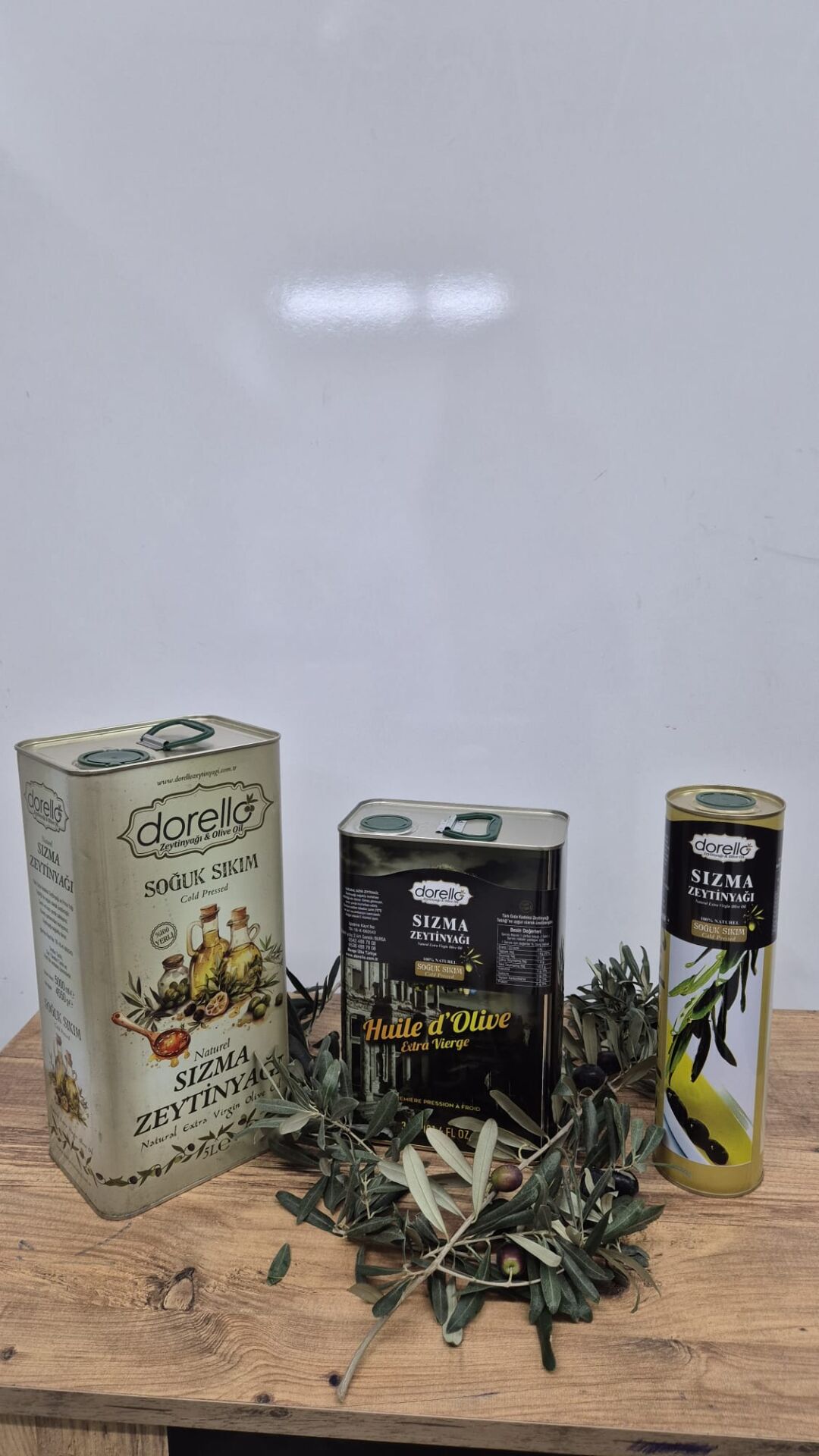 Dorello İlk Hasat Soğuk Sıkım Natürel Zeytinyaği  9 litre