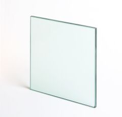 11.5 x 19.5 Yüksek Isıya Dayanıklı Şömine Kuzine Soba Camı 4 mm - Seramik Cam (Bal Rengi, Şeffaf )