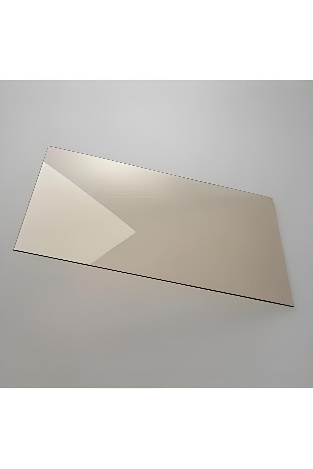 81.5 x 54.5  Yüksek Isıya Dayanıklı Şömine Kuzine Soba Camı 4 mm - Seramik Cam (Bal Rengi, Şeffaf )