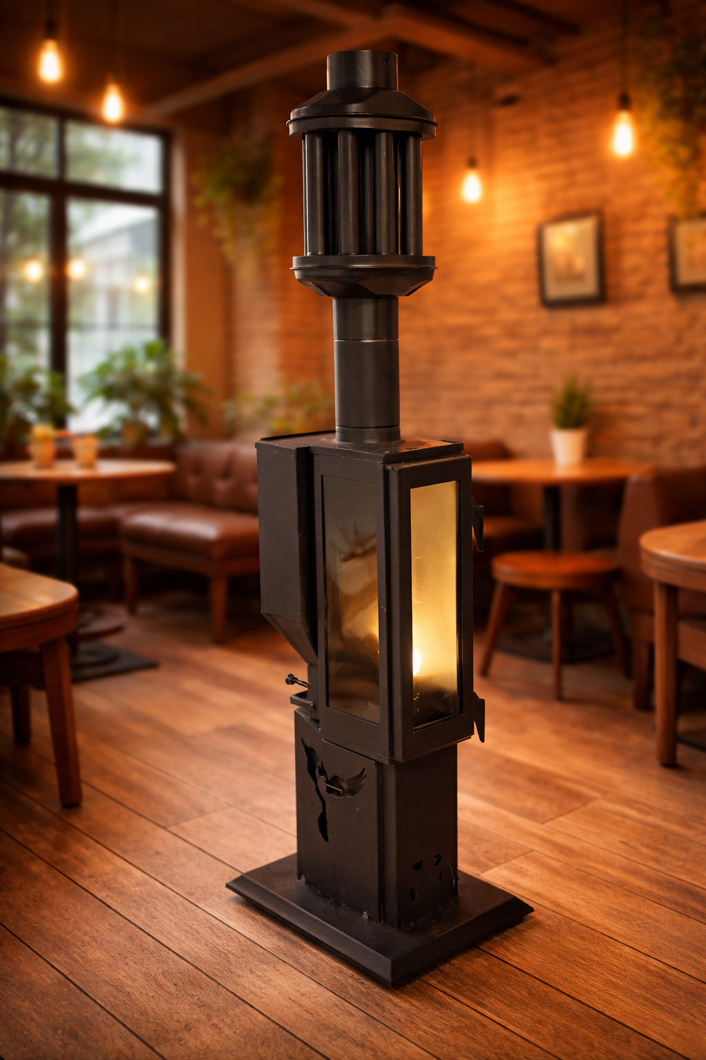 Pelet Sobası Camlı Model ve dorello pelet sobası