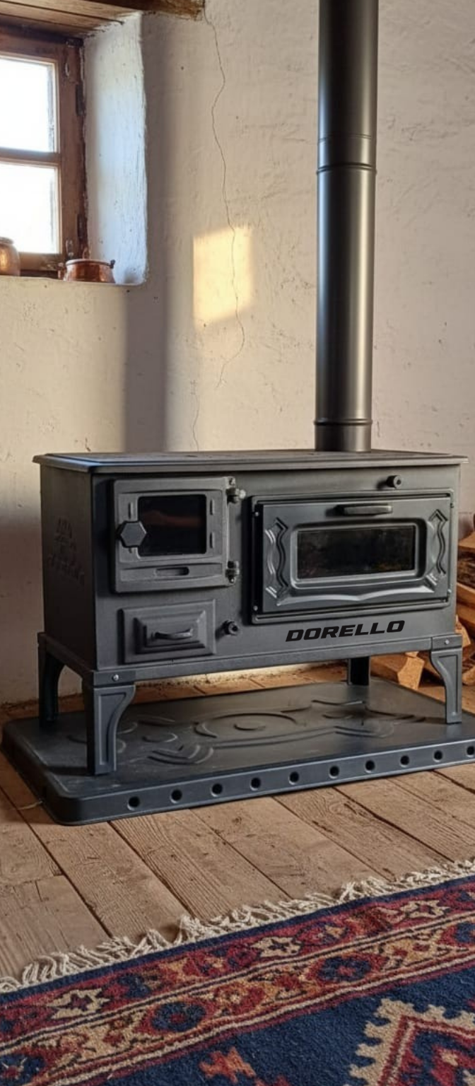 Dorello Döküm Kuzine Soba Fırınlı Soba