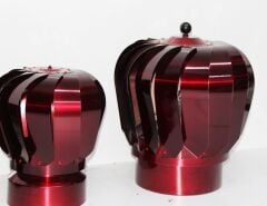 Baca Aspiratörü Döner Şapka Soba Borusu Esmatik 37X37 cm Rüzgar Gülü Baca Fırıldağı