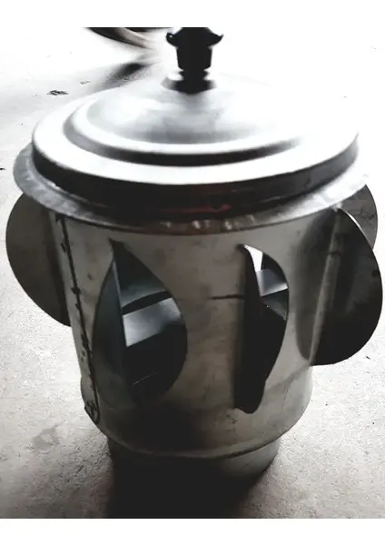 Boru Çapı 13 cm Aspirator Fırıldağı Rüzgar Gülü Döner Soba Bacası Bacamatik