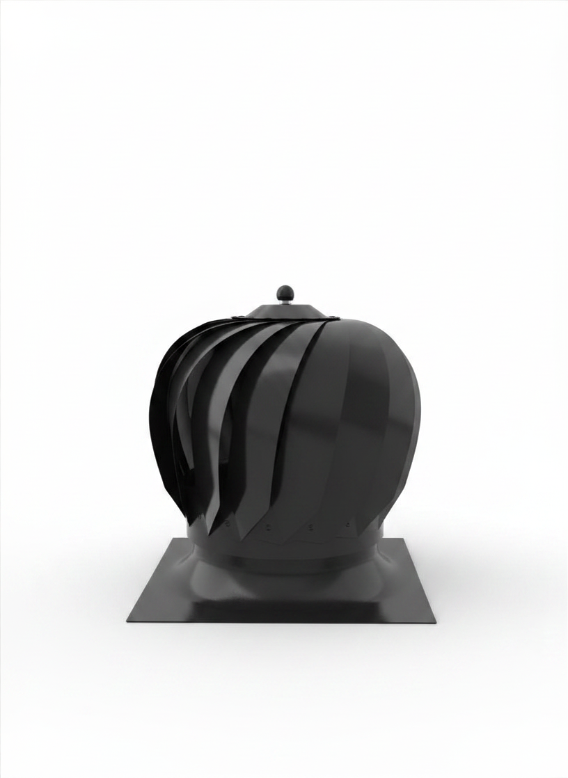 Drehbarer Schornstein-Aspiratordeckel 37 x 37 cm – Kompatibel mit Ofenrohren und Esmatik Windmühlen-Schornstein-Windrad