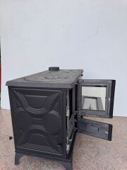 Dorello Döküm Kuzine Soba – Fırınlı, Camlı, Odun Kömür Uyumlu