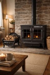 Dorello Şömine Soba Döküm – Yüksek Isı Verimli, Camlı Odun Sobası