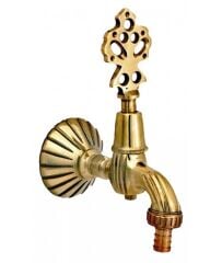 Pirinç Bahçe Musluğu  Klasik Tasarım Musluk  Retro Dekoratif Musluk